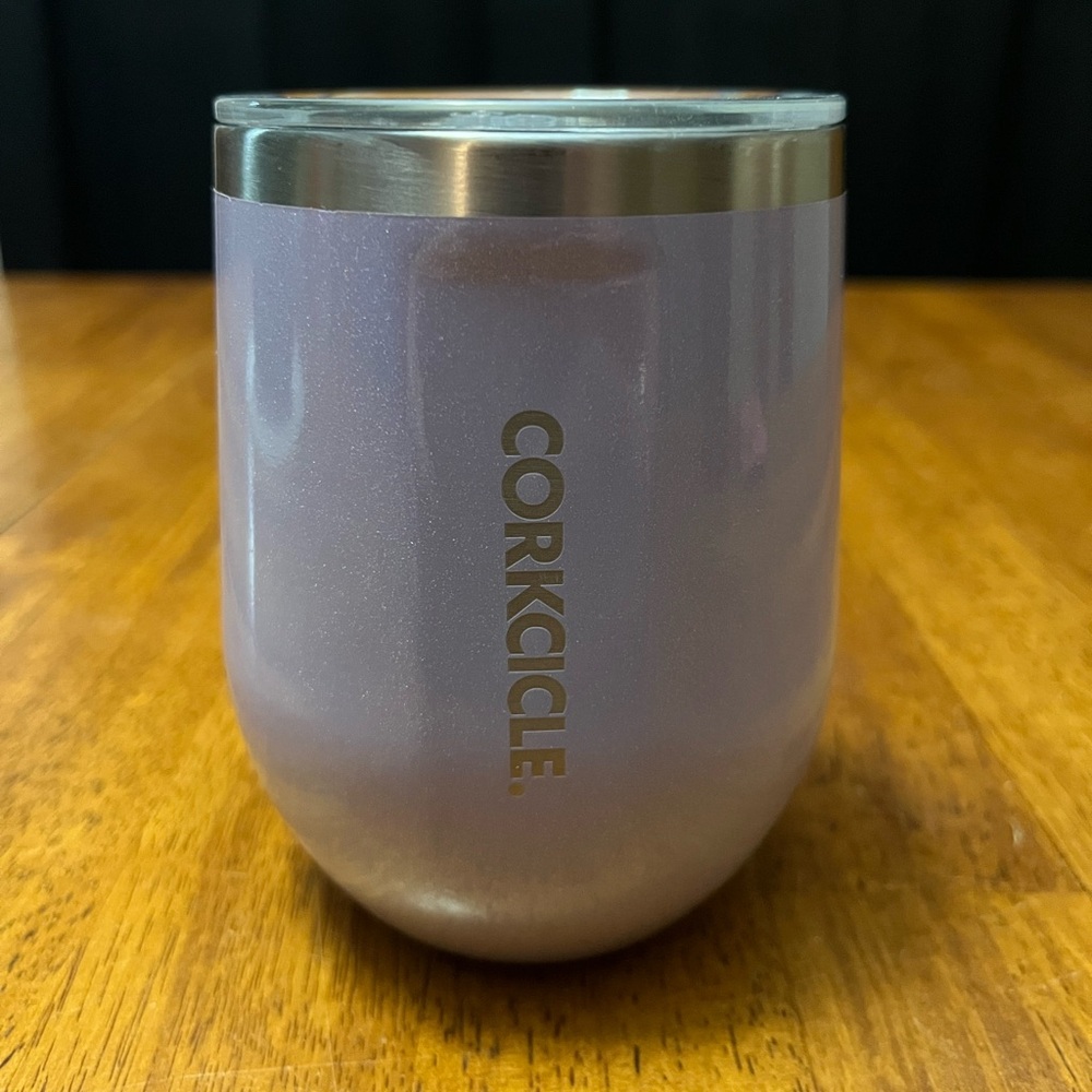 Corkcicle Lavender Metallic Stemless Wine Tumbler